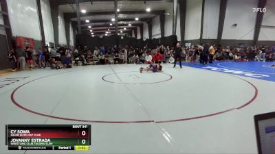 108 lbs Quarterfinal - Cy Sowa, Salem Elite Mat Club vs Jovanny Estrada, Wrestling Club Tacoma Slam