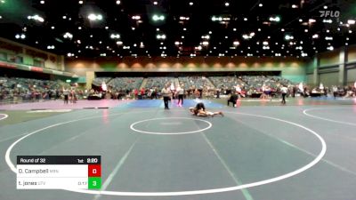 157 lbs Round Of 32 - Drake Campbell, Marian vs Tyler Jones, Utah Valley