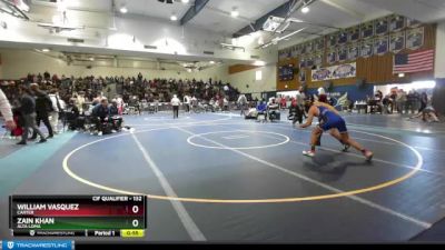 132 lbs Cons. Round 4 - William Vasquez, Carter vs Zain Khan, Alta Loma