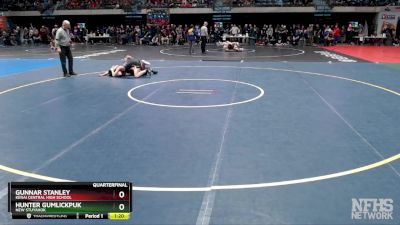 125 lbs Quarterfinal - Hunter Gumlickpuk, New Stuyahok vs Gunnar Stanley, Kenai Central High School