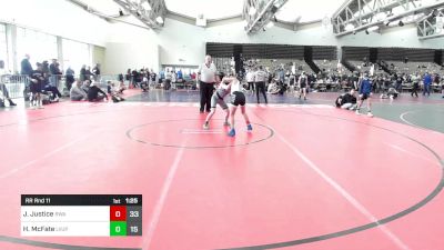 85 lbs Rr Rnd 11 - Jude Justice, Roundtree Wrestling Academy Blue vs Hudson McFate, Level Up