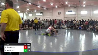 171 lbs Pools - Dylan Gagnon, Lumberyard (NY) vs Nolan Snider, Grease Monkeys