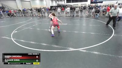 130 lbs Cons. Round 3 - Eleanor Shinn, Iowa vs Karen Canchola, Illinois