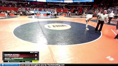 2A 120 lbs Cons. Semi - Kamron Scholl, Maple Park (Kaneland) vs Rocky Almendarez, Galesburg (H.S.)