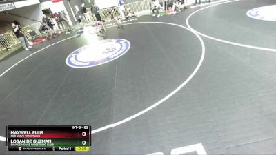 63 lbs Cons. Semi - Maxwell Ellis, Red Wave Wrestling vs Logan De Guzman, Savage House Wrestling Club