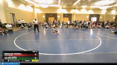 39 lbs Quarterfinal - Brigston Morrill, South Sevier vs Calvin Hicks, Roy Wrestling Club