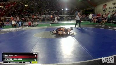 3A 132 lbs Cons. Round 2 - Max Wescott, Fruitland vs Stryder Liermann, Bonners Ferry