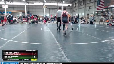 70 lbs Cons. Round 2 - Bridger Adams, Sublime Wrestling Academy vs Lucas Nebeker, 208 Badgers