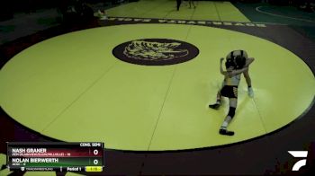 105 lbs Semis & 1st Wrestleback (8 Team) - Nash Graner, PEM (Plainview/Elgin/Millville) vs Nolan Bierwerth, ACGC