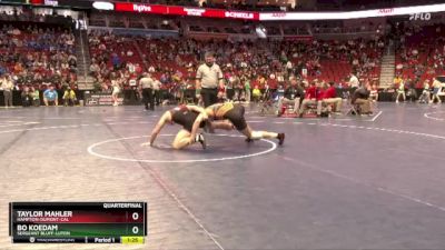 2A-157 lbs Quarterfinal - Taylor Mahler, Hampton-Dumont-CAL vs Bo Koedam, Sergeant Bluff-Luton