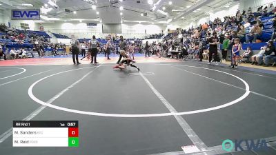 43 lbs Rr Rnd 1 - Miles Sanders, Sallisaw Takedown Club vs Maverick Reid, Pocola Youth Wrestling