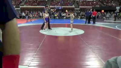 77 lbs Champ. Round 2 - James Laslovich, Summit Wrestling Club vs Hogan Fetters, Cut Bank