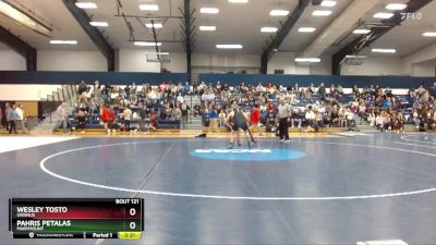 149 lbs Cons. Round 2 - Wesley Tosto, Ursinus vs Pahris Petalas, Marymount