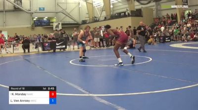 74 kg Round Of 16 - Kennedy Monday, Tar Heel Wrestling Club vs Layne Van Anrooy, Michigan Regional Training Center