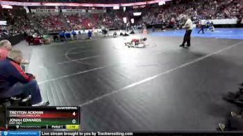 D2-120 lbs Quarterfinal - Treyton Ackman, Spencer/Columbus Cath. vs Jonah Edwards, East Troy