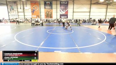 84 lbs Rd# 2 10:30am Friday - Evan Lisowski, M2TC Blue vs Charles Rinehimer, NCWAY National Team