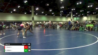 145 lbs Round 3 (16 Team) - Kendall Bibla, Charlie`s Angels-FL Pnk vs Iy`Jah Grant, Charlie`s Angels-IL Pnk