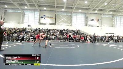 120 lbs Quarterfinal - Asher Anaya, Deep Roots Wrestling Club vs Noah Longley, Club Not Listed