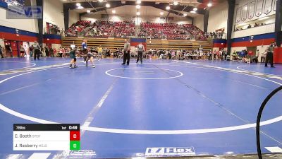 78 lbs Quarterfinal - Charlotte Booth, Sperry Wrestling Club vs Jordan Rasberry, Mojo Grappling Academy