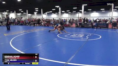 187 lbs Round 2 (8 Team) - Kendahl Hoare, Pennsylvania Blue vs Tyde Nelsen, Iowa