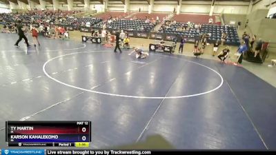 77 lbs Cons. Round 5 - Ty Martin, IA vs Karson Kahalekomo, IN