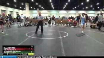 106 lbs Round 2 (8 Team) - Jonathan Espinosa, Backyard Boyz White vs Isaac Santos, East Coast Xtreme