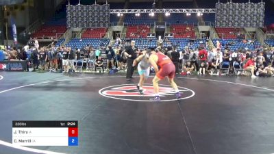 220 lbs Rnd Of 16 - Jared Thiry, Iowa vs Coby Merrill, California