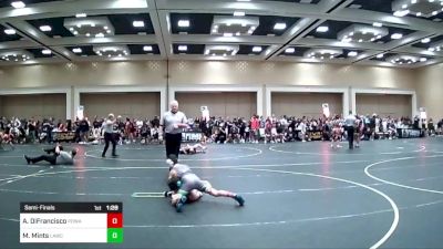 85 lbs Semifinal - Aiden DiFrancisco, Poway Elite vs Marat Mints, Lawc