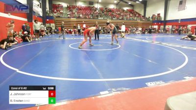 165 lbs Consi Of 8 #2 - Jaeden Johnson, Fort Gibson vs Brody Ensten, Sand Springs