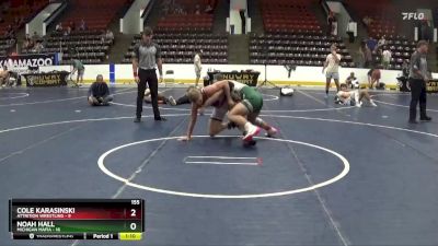 155 lbs Finals (8 Team) - Cole Karasinski, Attrition Wrestling vs Noah Hall, Michigan Mafia