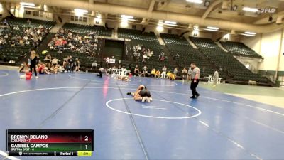 126 lbs Round 1 (16 Team) - Brenyn Delano, Columbus vs Gabriel Campos, Gretna East