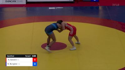 WW 68 lbs Semifinal - Amanda Savard, Montreal NTC vs Nyla Burgess, Team Impact WC