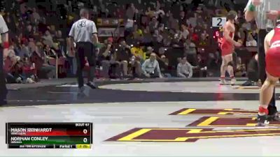 184 lbs Round Of 16 - Mason Reinhardt, Wisconsin vs Norman Conley, Indiana