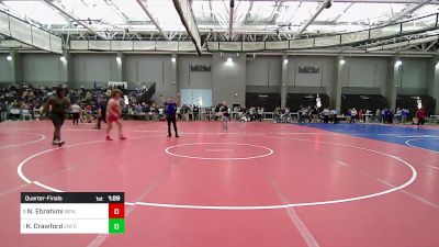 285 lbs Quarterfinal - Nicholas Ebrahimi, Berlin vs Keonta Crawford, Enfield