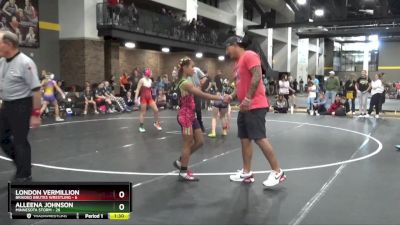 91 lbs Round 2 (4 Team) - Alleena Johnson, Minnesota Storm vs London Vermillion, Braided Brutes Wrestling