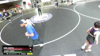 93 lbs Quarterfinal - Axel Garcia, TUF California Wrestling Academy vs Ayden Lopez, Central Catholic Wrestling Club