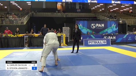 GARY STEVEN JOHNSTON vs ANTONIO CARLOS DA SILVA BARROS 2024 Pan Jiu Jitsu IBJJF Championship