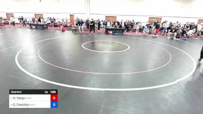 62 kg Quarters - Angelo Vargo, Midwest Xtreme Wrestling vs Quinten Cassiday, Michigan