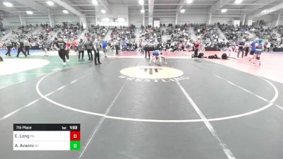 138 lbs 7th Place - Elias Long, PA vs Amir Avazov, NY