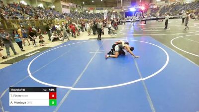 120 lbs Round Of 16 - Tate Fister, North Fork vs Angelo Montoya, Ortega Middle School