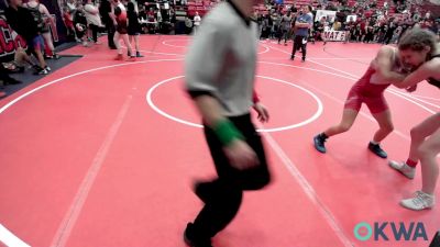 100 lbs 3rd Place - Kyah Leyba, Team Tulsa Wrestling Club vs Henry McDoniel, Honey Badgers Wrestling Club