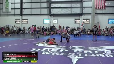 80 lbs Semis (4 Team) - Elias Taylor, DARKHORSE WRESTLING CLUB - GOLD vs Esaias Perez, RAMPAGE WRESTLING CLUB