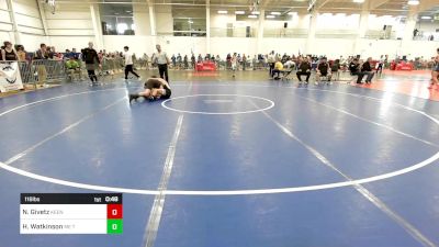 118 lbs Consi Of 16 #2 - Noah Givetz, Keene Gladiators vs Harry Watkinson, ME Trappers WC