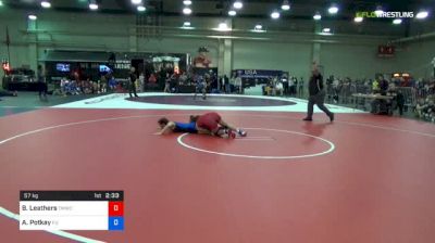 57 kg Quarterfinal - Becka Leathers, TMWC vs Autumn Potkay, Ferrum University