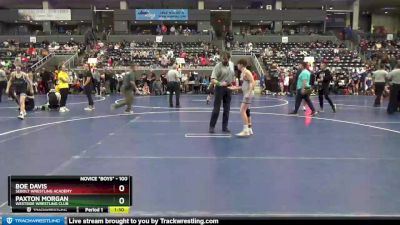 100 lbs Quarterfinal - Paxton Morgan, Westside Wrestling Club vs Boe Davis, Sebolt Wrestling Academy