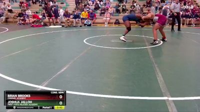 175 lbs Cons. Semi - Joshua Jalloh, First State Military Academy vs Brian Brooks, Caravel Academy