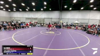 182 lbs Placement Matches (8 Team) - AJ Heeg, Oklahoma Blue vs Holden Martin, Oklahoma Red