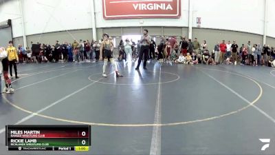 84 lbs Semifinal - Miles Martin, Ranger Wrestling Club vs Rickie Lamb, Richlands Wrestling Club