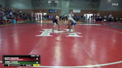 149 lbs Cons. Round 2 - Scott Bucsok, Lincoln Memorial University vs Terry Adams, St. Andrew`s University