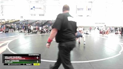 170 lbs Quarterfinal - Evan Leonard, Unattached vs William Burnell, Phoenix Combat Kids Wrestling